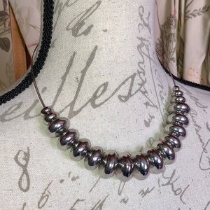 New York & Co Silver Color Statement Necklace